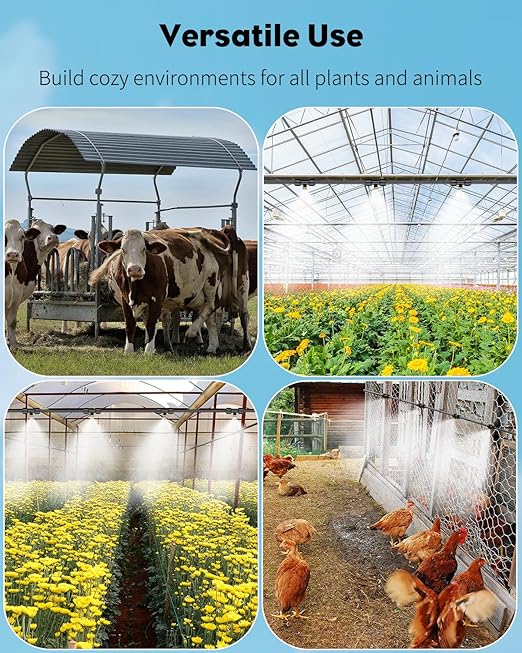 Pawfly Misting System, Misters for Outside Patio 50 ft, Outdoor Misting Cooling System with 15 Brass Mist Nozzles Water Accessories, Patio Mister for Cooling Garden Backyard Greenhouse Trampoline