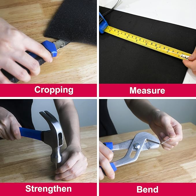 247 Piece Tool Kit, Basic Home Maintenance Tool Set, Machinery Tool Set for Homeowner, Apartment, Office, Mechanic, Men, Car, and as A Gift