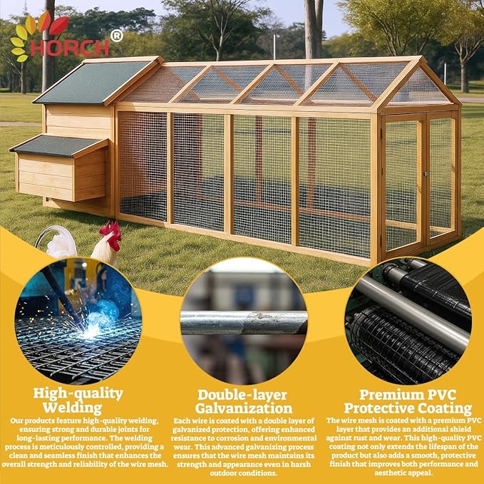 HORCH Hardware Cloth 1/2 inch 60 x 100 ft 19 Gauge, Wire Mesh Roll, Chicken Wire Fencing, Wire Fence Roll, Galvanized Mesh, Tree Guard, Mesh & Wire Cloth, Rat Wire, Hardware Mesh, Gopher Wire