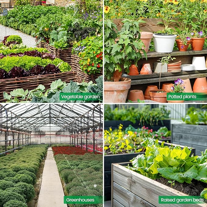 Bonviee 100FT 1/4 inch Blank Distribution Tubing Drip Irrigation Hose Garden Watering Tube Line for Small garden irrigation system-Green