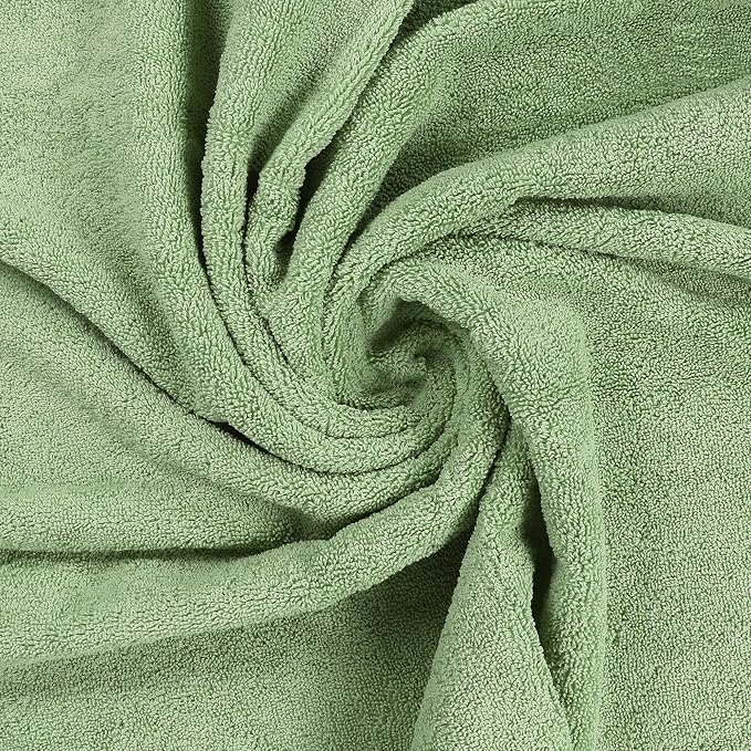 Utopia Towels 8 Piece Premium Towel Set, 2 Bath, 2 Hand, and 4 Wash Cloths, 600 GSM 100% Ring Spun Cotton, Highly Absorbent Towels for Bathroom, Gym, Hotel, and Spa, Sage Green