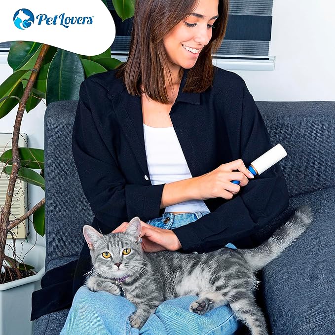 PetLovers Lint Rollers for Pet Hair Extra Sticky - Lint Remover for Clothes (2 Pack Travel Size)
