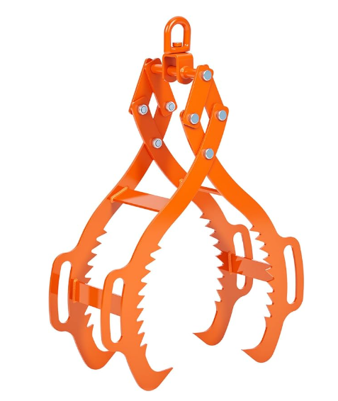 Garvee Log Lifting Tongs 36in,4 Serrated Claw Hook Log Tongs,3606Lbs Capacity Heavy Duty Timber Claw Hook, Logging Tools for Tractors, Trucks, Forklifts, ATV Logging, Lumber Handling