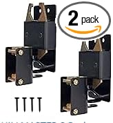 Heavy Duty Farm Gate Latch 2 Way Gate Latch Perfect for Farms, Pastures, and Ranches (2, black)