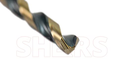 Shars 1mm to 13mm by 0.5mm 135° 25 Pcs HSS Heavy Duty Black & Gold Finish Jobber Drill Set 404-2936 P