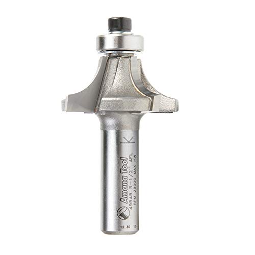 Amana Tool - 49545 Carbide Tipped 4 Flute Corner Rounding/Beading 1/2 Radius x 1-5/8 Dia x