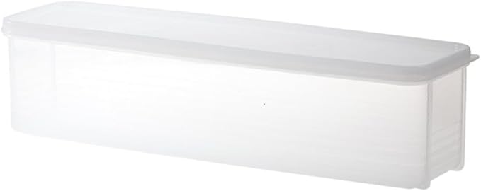 2pcs Noodles Box Storage Container with Lid Food Storage Bin for Refrigerator and Kitchen Airtight Plastic Organizer for Dry Goods and Tableware Preservation