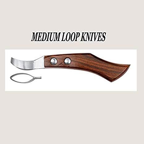 Farrier Loop Knives Hoof Knife-Premium Hoof Care Tool for Professional Farriers,Ergonomic Design for Easy Hoof Trimming, 3PC Set for Precision Hoof Grooming and Maintenance