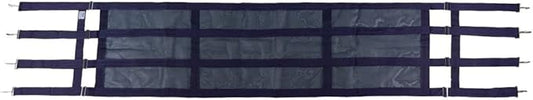 Dura-Tech Aisle Guard | Color Navy | Expands 10' to 12' | High Visibility Nylon Mesh | Promotes Maximum Airflow | Comes with Installation Kit Quality
