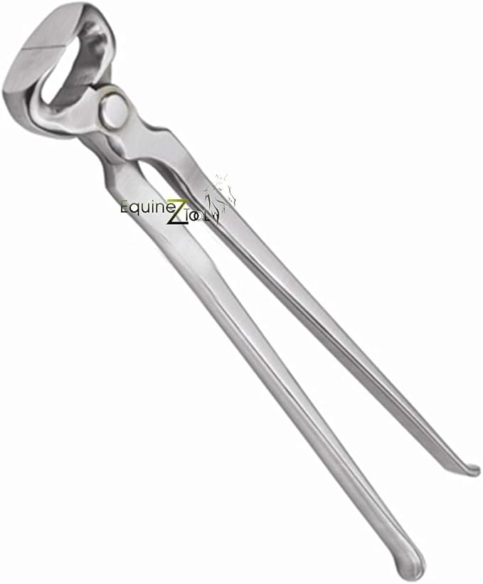 12” Hoof Nipper & Farrier Loop Knives Set – Professional Hoof Care Tool Kit for Horses, Cattle & Goats – Sharp Steel Hoof Trimming Nipper + Right & Left Loop Knives for Farriers