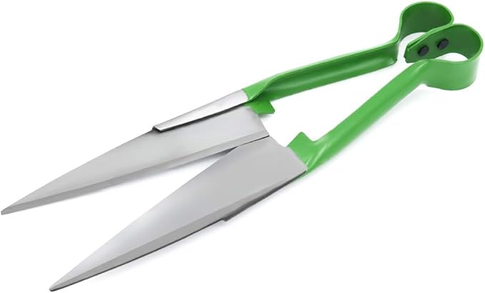 Sheep Shear Grass Shear Alpaca Shears R Shaped Design For Large Thick-Haired Animal Grooming (Green)