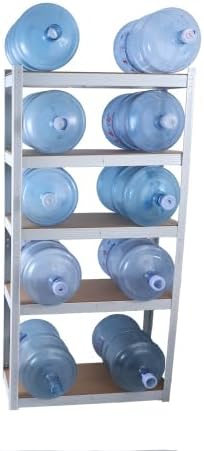 LuckyNote】5 Tier Laminated White Metal Shelving Unit Adjustable Garage Storage Utility Rack Heavy Duty Shelves Organization Multipurpose Shelf Warehouse Basement Pantry 29" W x 12" D x 59" H 1Pack