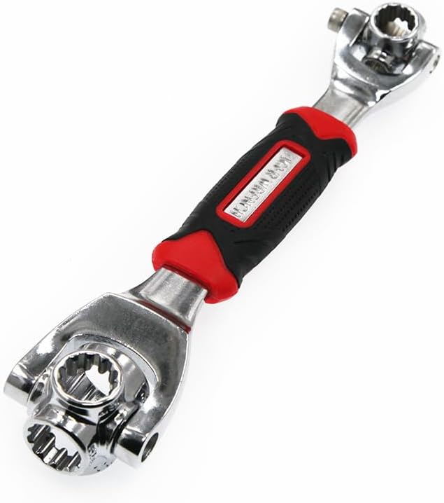 Universal Wrench 52 in 1 Socket Wrench Multifunction Wrench Tool with 360 Degree Rotating Head, Spanner Tool for Home Bicycle Car Repair