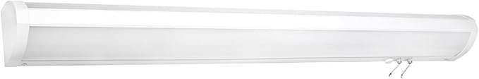 Sunlite 48-Inch LED Linear Bed Light Fixture, 20W/40W/60W, Color Selectable 30K/40K/50K, 2218-6958 Lumens, Dimmable, DLC & ETL Listed, 120V, 3-Way Switching (Up/Down), 116 Degree Beam Angle, White