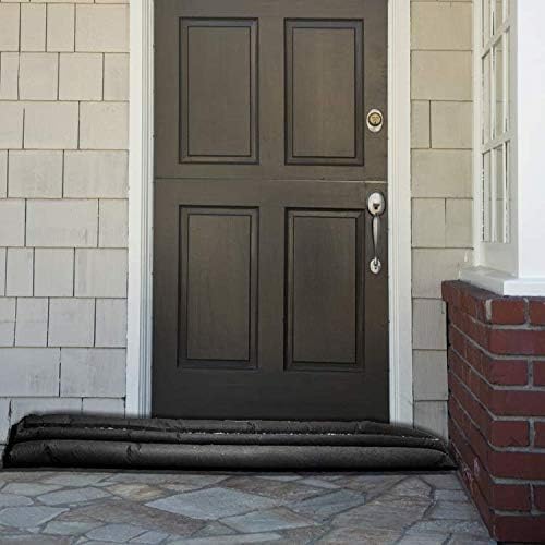 PIG Water Barrier | Sandless Sandbags for Flooding | 2 Pack | 17'L x 6.5"W x .25"H | Water Diverter | PM50418