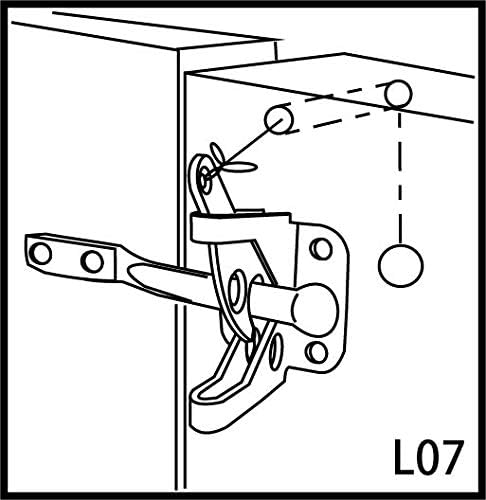 QCAA 304 Stainless Steel Self-Locking Gate Latch, 2-1/8", 2 Pack, Made in Taiwan