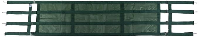 Dura-Tech Aisle Guard | Color Green | Expands 10' to 12' | High Visibility Nylon Mesh | Promotes Maximum Airflow | Comes with Installation Kit Quality