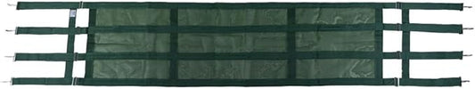 Dura-Tech Aisle Guard | Color Green | Expands 10' to 12' | High Visibility Nylon Mesh | Promotes Maximum Airflow | Comes with Installation Kit Quality