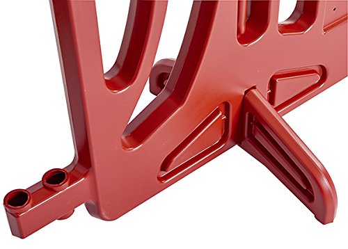 Billboard Barricade 42x96 Plastic Pedestrian Barricade- Black