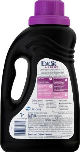 Woolite Darks Defense Liquid Laundry Detergent, Light Fresh Scent, 33 Loads, 50 Fl Oz