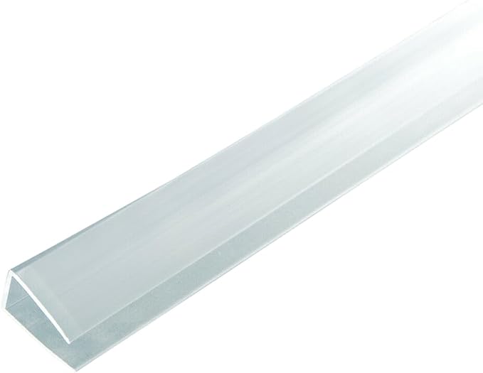 Polycarbonate Greenhouse Panels U Connector Profile - 20 Pieces, 2ft Length, Prevent Dust, Rain & Moisture from Getting into Twin-Wall Greenhouse Panels, Fit 10mm or 8mm Panels (U Connectors 10mm-2ft)