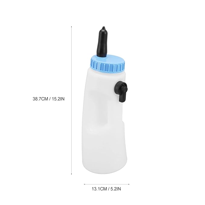Vertical Calf Feeding Bottle with Handle Farm Goat Bottles Sheep Feeder Strong Sealing Pe Calfs Nursing for Lambs Calves Other Animals Livestock Tools 2.5l