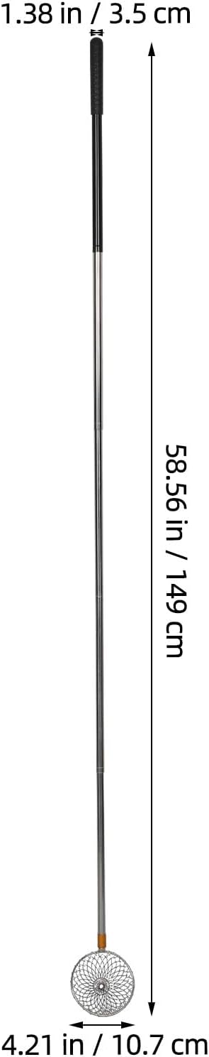 Peanut Picker Chicken Egg Grabber Nut Gatherer Stainless Steel Foldable Pole Separator Potato Picking Tool for Elderly Farmer Poultry Nest Coop