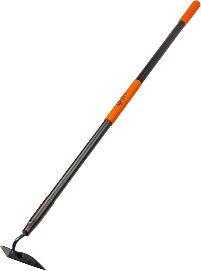 Hoe Garden Tool, Heavy Duty Garden Hoe for Weeding, Metal Garden Hoe with Long Handle, 58 Inches