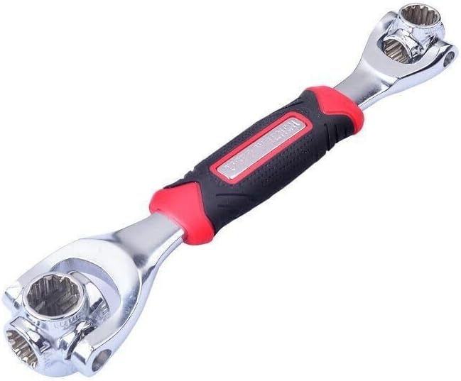 Universal Wrench 52 in 1 Socket Wrench Multifunction Wrench Tool with 360 Degree Rotating Head, Spanner Tool for Home Bicycle Car Repair