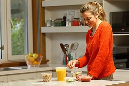 Healthy Packers 16oz Food Storage & Soup Containers with Airtight Lids - Clear Plastic Deli Cups - Great for Your Slime Kit - BPA Free | Leakproof - Microwaveable - Reusable & Freezer Safe (24 pack)