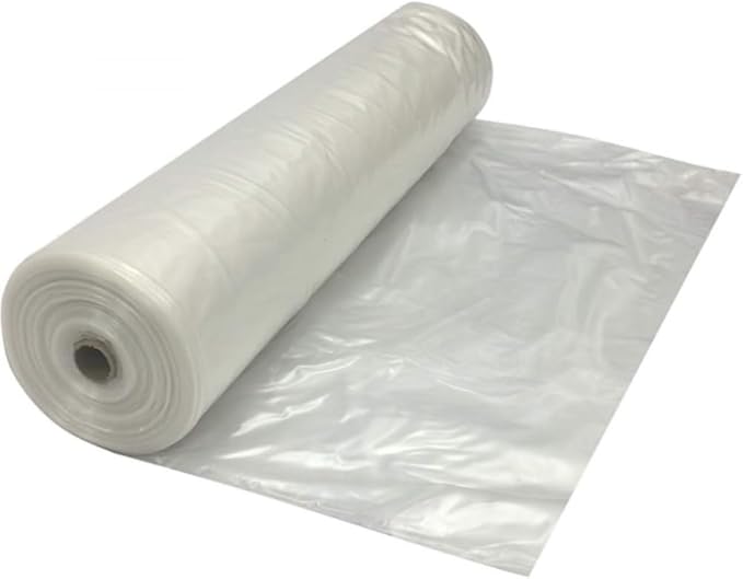Farm Plastic Supply - Protective Clear Overwintering Plastic Film - Overwintering Film, 6 Mil Clear Plastic Film, Greenhouse Plastic, Durable Plastic Sheeting (4 Mil 3' x 100')