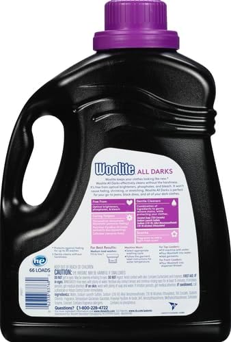 Woolite Darks Defense Liquid Laundry Detergent | 66 Loads | 100 Fl Oz | HE & Regular Compatible | Pack of 2