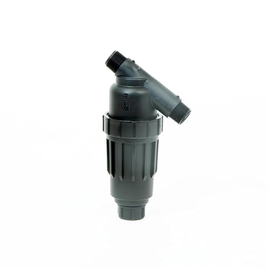 DIG P11-155 3/4" All-Purpose Heavy Duty Drip Irrigation Kit MPT Inline Y Filter with 155 Mesh Stainless Steel Screen and Flush Cap for Drip Irrigation and Micro Sprinklers