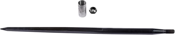 1PCS 49In Black Hay Bale Piercing Fork 4500lbs Load-Bearing Quick Connection System Replacement for Skid Steer Loaders Tractors and Farm Tools
