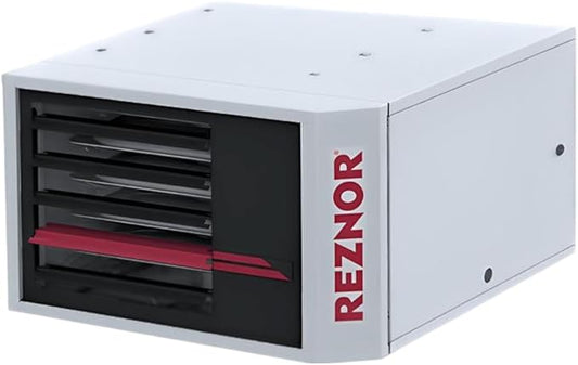 Reznor 225,000 BTU LP Gas Commercial Propane Heater | Garage, Warehouse, and Propane Shop Heater | Forced Air Unit, Ceiling Mount, Low Static Propeller Fan | UDXC-225