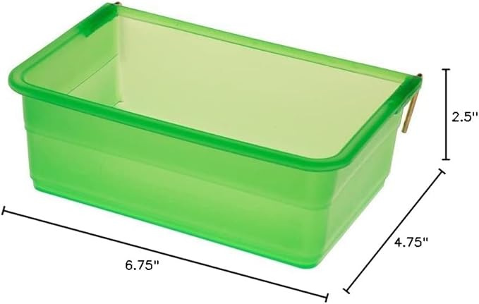 Chicken Cage Cup, 27oz - for Water, Treat, Feed and More - Small Feeder and Waterer Dish for Duck, Baby Chick, Pigeon, Quail, Gamefoul, Parakeet - Poultry Accessories for Bird Cages, Green