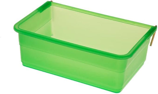 Chicken Cage Cup, 27oz - for Water, Treat, Feed and More - Small Feeder and Waterer Dish for Duck, Baby Chick, Pigeon, Quail, Gamefoul, Parakeet - Poultry Accessories for Bird Cages, Green