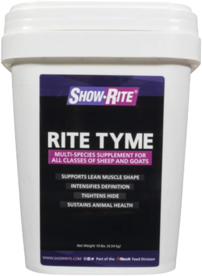 Show-Rite Rite TYME Sheep & Goat Supplement 10lb Pail