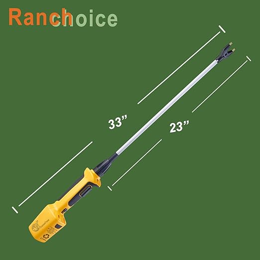 Rechargeable Livestock Prod for Cows Sheep Electric Cattle Prod for Cow Hog Dog prod Animal prod with 23″ Flexible Shaft (Total 33 INCH)