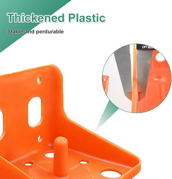 2 Pack Thick Salt Block Holder Mineral Brick Feeder Tray for Cattle Horse Goat Sheep (Small Size, Orange)