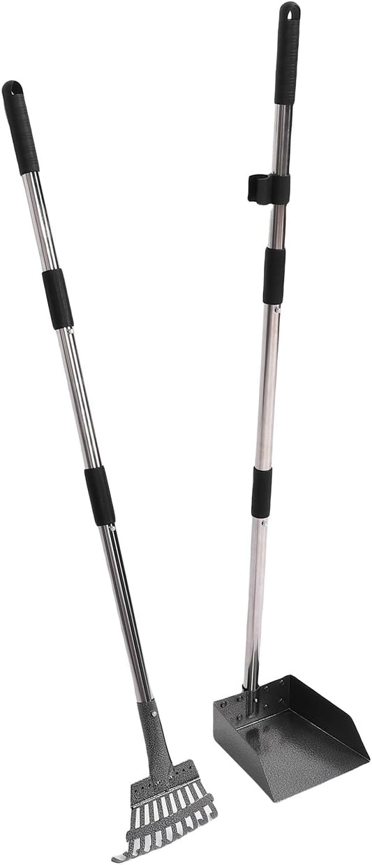 SUNGOOYUE Chicken Rake Shovel Set, Versatile, Easy Storage Tool for Efficient Coop, Ideal for Chicken Farmers with Strong, Lightweight Material