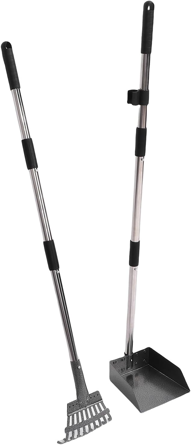 SUNGOOYUE Chicken Rake Shovel Set, Versatile, Easy Storage Tool for Efficient Coop, Ideal for Chicken Farmers with Strong, Lightweight Material