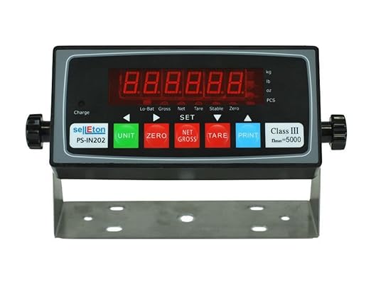 SellEton PS-IN202 LED Scale Indicator/Data Collecting Capability with 4+4 Cable Package Led Display & Compatible with Any Floor Scale