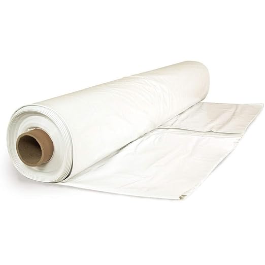 Farm Plastic Supply - Flame Retardant Plastic Sheeting - 6 Mil - (20' x 100') - Thick Plastic Sheeting, Heavy Duty Plastic Film, Drop Cloth Vapor Barrier, Construction Poly Cover Covering