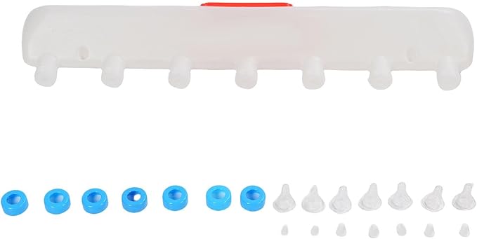 Piglets Drink Feeder Raising Equipment, 7 Nipples Piglets Nipples Drink Feeder, Enhanced Comfort Hanging Design Livestock Teat Milk Feeding Tool for Lamb Goat Calf Farm