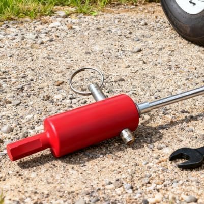 EZ-Crank Trailer Jack Drill Adapter Tool for 1″ Handle Studs,10x Faster Trailer Crank Handle,Heavy-Duty Steel Power Drill Jack Rod & Foot Adapter,for Dump, Livestock Trailers (2 PCS)