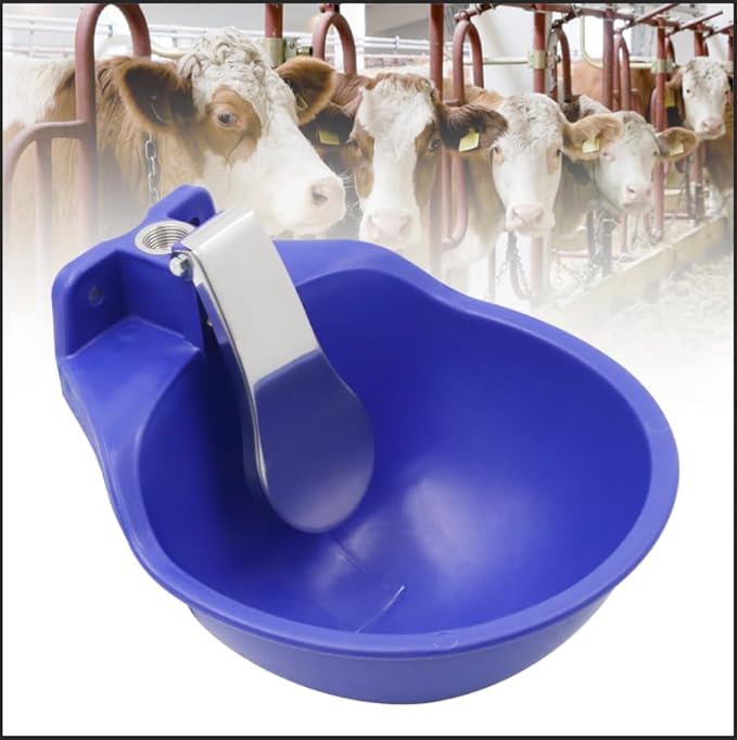 Automatic Livestock Water Troughs Bowl Large Livestock Water Fountain Tool Pet Feeding Bowls, Automatic Water Dispenser Bowl, Automatic Drinking Water Bowl for Sheep Horses Cattle Pigs Dog