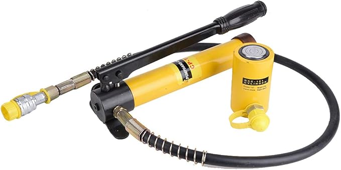 10T Hydraulic Jack Manual Hydraulic Pump Set, Heavy Duty Steel Lifting Tool for Car Construction and Repair Work