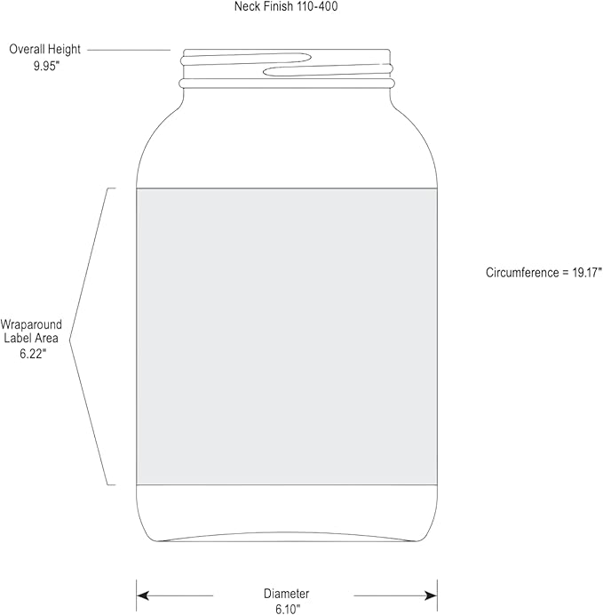 The Kombucha Company 1 Gallon Glass Jar with Lid – Large Gallon Mason Jar with Lid for Sourdough Starter, Kombucha, Sun Tea, Pickling, and Storage Jug – Made in the USA (4)