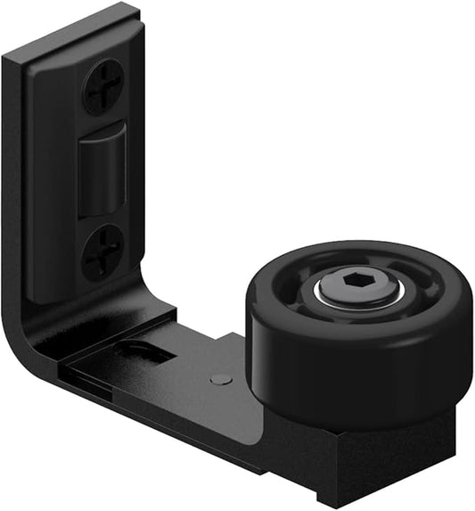 CCJH Sliding Barn Door Floor Guide Adjustable Double Roller Guide Wall Mount